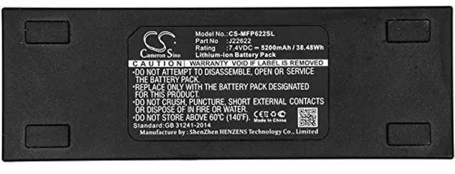 Alt view image 5 of 5 - Cameron Sino Battery for Mackie FreePlay, FreePlay Portable PA system PN:Mackie J22622 5200mAh / 38.48Wh