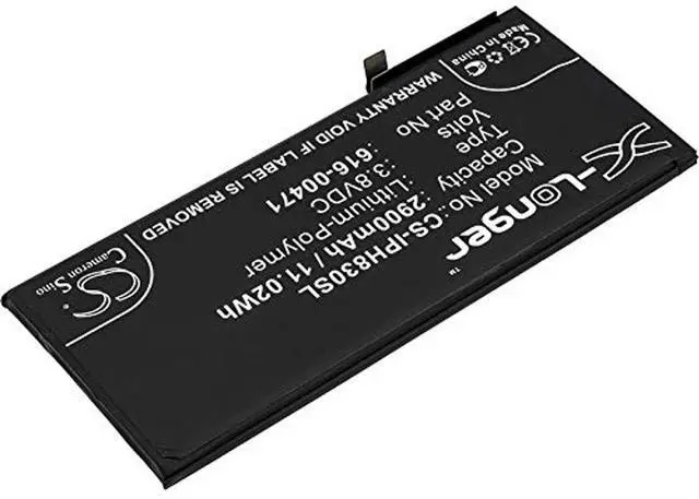Alt view image 2 of 4 - Cameron Sino Battery for A1984, A2105, A2106, A2108, iPhone 11.8, iPhone XR PN: 616-00468, 616-00471 2900mAh / 11.02Wh