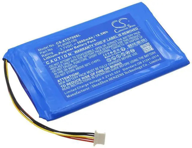 Main image of Cameron Sino Battery for XTOOL AutoPropad Basic Key Programme, D7 BT, D7 Diagnostic Scan Tool, EZ300 Pro Scanners, EZ400 Pro Scanners, PS70 PRO Diagnostic Scan Tool PN:XTOOL PL6065100 5000mAh / 18.5Wh