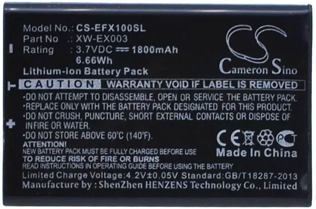 Main image of Cameron Sino Battery for EXFO AXS-100, AXS-110, AXS-110 OTDR, ELS-500, EPM-500, FIP-400, FOT-600 OLTS, FOT-930, FPM-600, FPM-600 Power Meter, FVA-600, LANPAL100 1800mAh