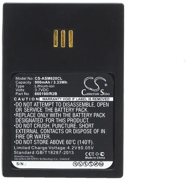 Main image of Cameron Sino Battery for Innovaphone IP62, Aastra DT690 DT692 DH4-BAAA/2B Ascom i62 i62 Messenger i62 Protector i62 Talker D62 9D62 900mAh