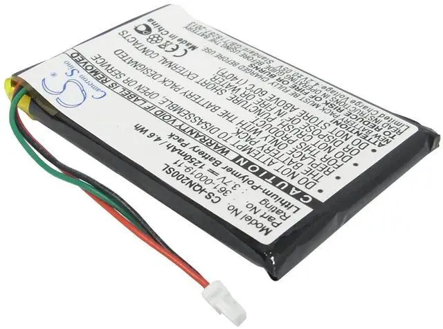 Alt view image 2 of 6 - Cameron Sino Battery for Garmin Nuvi 200W, Nuvi 205T, Nuvi 205WT, Nuvi 250, Nuvi 252W, Nuvi 255T, Nuvi 255WT, Nuvi 260WT, Nuvi 270 1250mAh