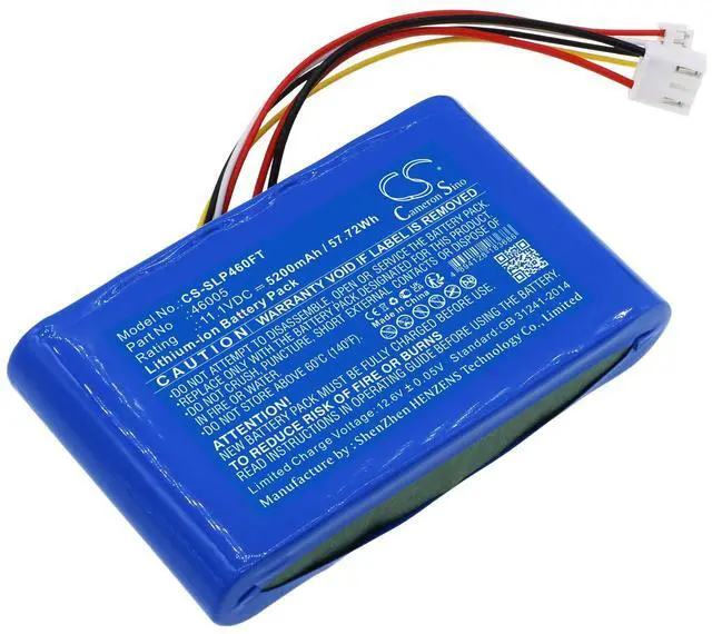 Alt view image 3 of 5 - Cameron Sino Battery for Streamlight Portable Scene Light II PN:Streamlight 46005 5200mAh / 57.72Wh