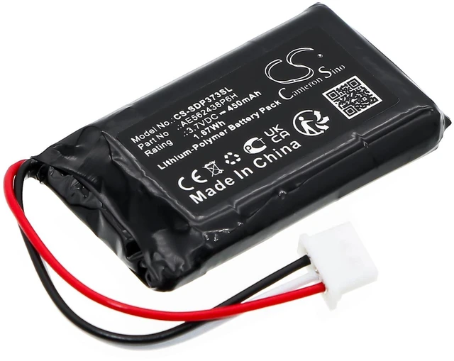 Main image of CS Replacement Battery for Dogtra 280C Transmitter,Transmitter 280C,Transmitter IQ PN:AE562438P6H,BP37T3P 450mAh / 1.67Wh