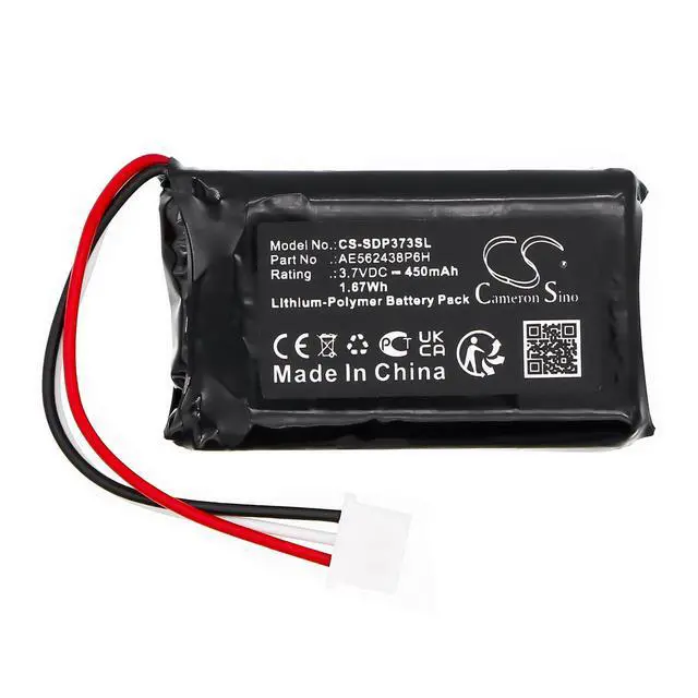 Alt view image 3 of 5 - CS Replacement Battery for Dogtra 280C Transmitter,Transmitter 280C,Transmitter IQ PN:AE562438P6H,BP37T3P 450mAh / 1.67Wh