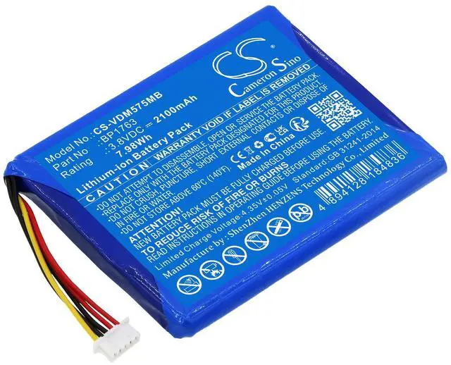 Main image of CS Replacement Battery for LeapFrog,V-Tech LF2423 Video Baby Monitor PN: 2100mAh / 7.98Wh