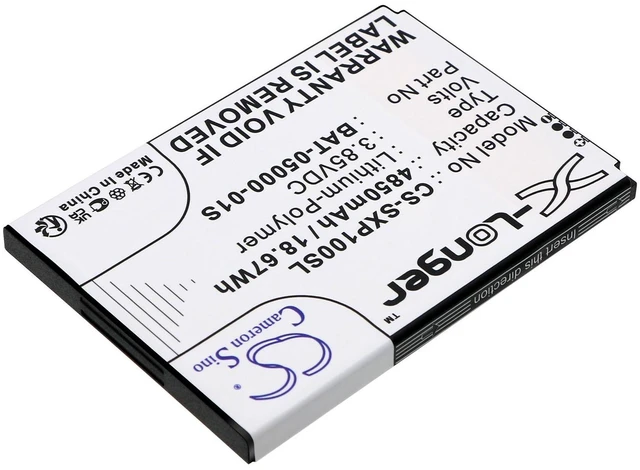 Alt view image 2 of 3 - CS Replacement Battery for Sonim XP10,XP9900 PN:BAT-05000-01S 4850mAh / 18.67Wh