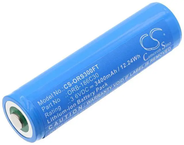 Main image of CS Replacement Battery for Olight Baton Pro,H2R headlamp,Perun headlamp,R20,S2R,S2R II,S30R I PN:ORB-186C30 3400mAh / 12.24Wh