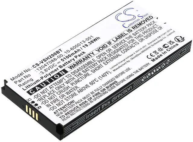 Main image of CS Replacement Battery for Vivint Smart Hub Control Panel,VS-SH2000-C00 PN:12047088-00,10-600013-001 5100mAh / 19.38Wh