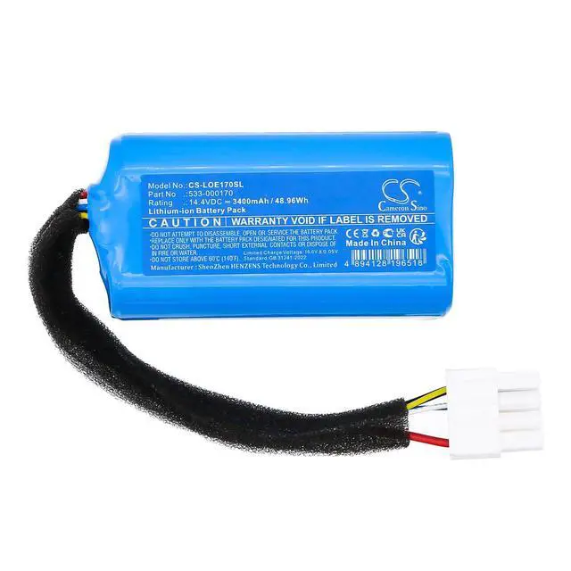 Alt view image 3 of 5 - CS Replacement Battery for Logitech Ultimate Ears hyperboom 3,UE Hyperboom,Ultimate Ears Hype PN:533-000170 3400mAh / 48.96Wh