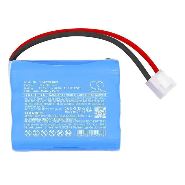 Alt view image 3 of 5 - CS Replacement Battery for Aiper SE Cordless Robotic Pool Cleaner PN:HYY0345175 5200mAh / 57.72Wh