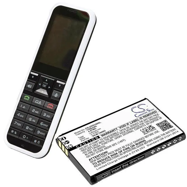 Alt view image 4 of 4 - CS Replacement Battery for UniData,Incom ICW-1000G,WPU-7800 PN:ICW-1000G 1100mAh / 4.07Wh