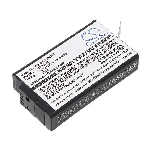 Alt view image 2 of 5 - CS Replacement Battery for GoPro Max 2, MAX2 PN:CPPB1B 1800mAh / 7Wh