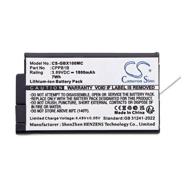 Alt view image 4 of 5 - CS Replacement Battery for GoPro Max 2, MAX2 PN:CPPB1B 1800mAh / 7Wh
