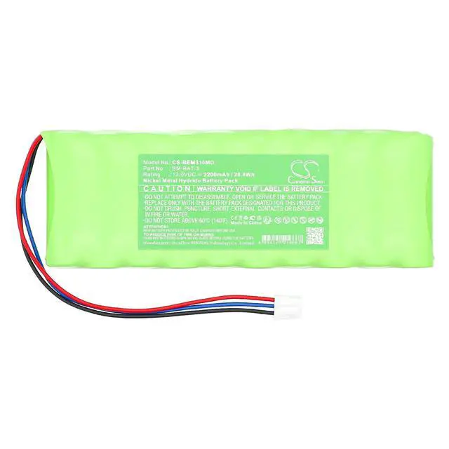 Alt view image 3 of 5 - CS Replacement Battery for Medical Econet 21.10.5515, Monitor Compact 5XL,Monitor Compact Type 5O PN: 2200mAh / 26.4Wh
