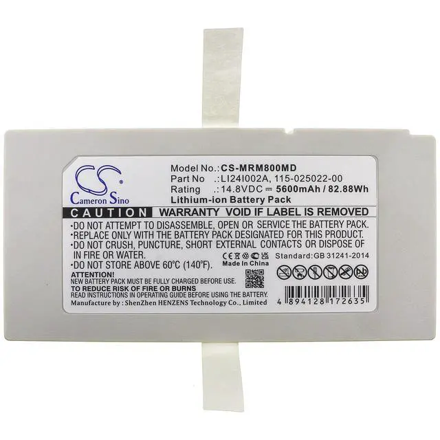 Alt view image 3 of 5 - CS Replacement Battery for Mindray Consona N9,M8,M9, ME7,TE5,TE7,Ultrasound machine M9,Z70 PN:115-025022-00 5600mAh / 82.88Wh