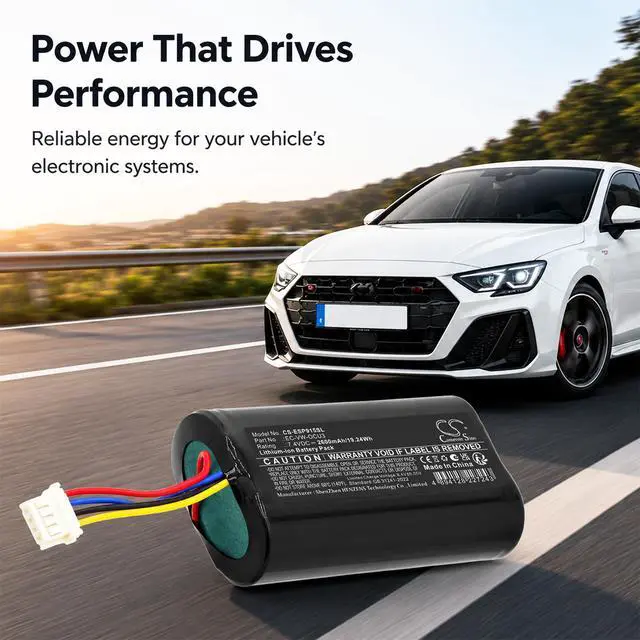 Alt view image 5 of 5 - CS Replacement Battery for SEAT Born 2022, Formentor KM 2021, Ibiza KJ 2018, Leon KL 2020,Aro PN:3G0915089 2600mAh / 19.24Wh