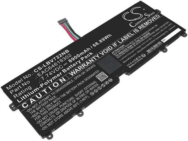 Main image of CS Replacement Battery for LG 15Z90N,15Z90P,15Z990,15ZT90P,16T90P,16Z90P,17Z90N,17Z90P,17Z95 PN:EAC64618302 8900mAh / 68.89Wh