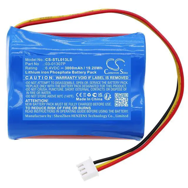 Alt view image 3 of 5 - CS Replacement Battery for Stanilite Platinum Exit LED Jumbo Nexus,PEJLLXWM-1,PEJLLXWM-2,PEJLLX PN:03-01307P 3000mAh / 19.2Wh