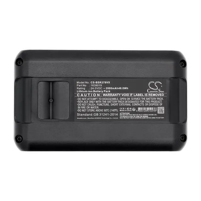 Alt view image 5 of 5 - CS Replacement Battery for Bissell 3789,3797W,3789U,Cleanview XR Stick Vacuum,3797V,3789X,3797 PN:1638019,1638 2000mAh / 48Wh