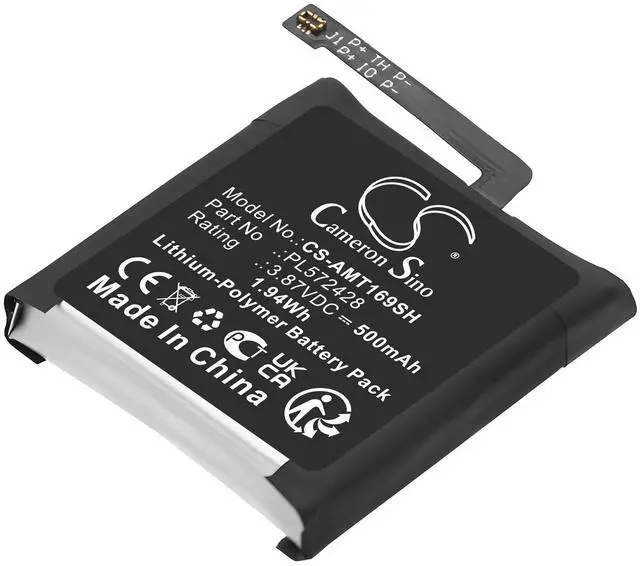 Main image of CS Replacement Battery for Amazfit A2169,A2170,T-Rex 2 PN:PL572428 500mAh / 1.94Wh
