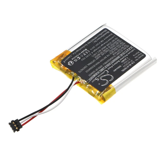 Alt view image 2 of 5 - CS Replacement Battery for SteelSeries Arctis Nova 7X, Arctis Nova 7P PN:PL603033 500mAh / 1.85Wh