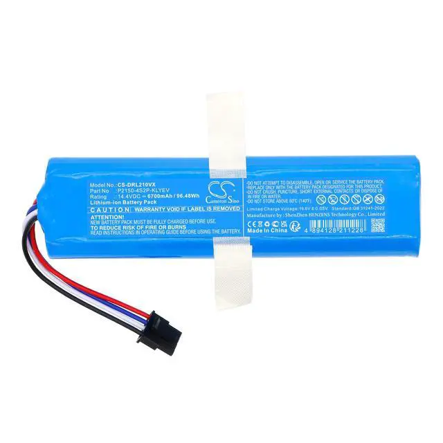 Alt view image 3 of 5 - CS Replacement Battery for Xiaomi BHR8859EU, BHR9220EU,BHR8158EU,BHR8159EU,D102-JZEU,D1 PN:P2150-4S2P-PTEV 6700mAh / 96.48Wh