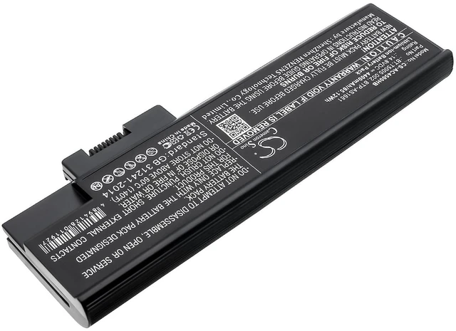 Alt view image 2 of 5 - CS Replacement Battery for Acer Aspire 1640LC,Aspire 1691,Aspire 3002NWLCi,Aspire 5001WLCi, PN:BT.T5005.002 4400mAh / 65.12Wh