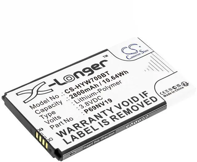 Main image of CS Replacement Battery for ADT,Honeywell WTS700 Resideo 7" Wireless Secondary Color Touchscreen PN:P69NV19 2800mAh / 10.64Wh