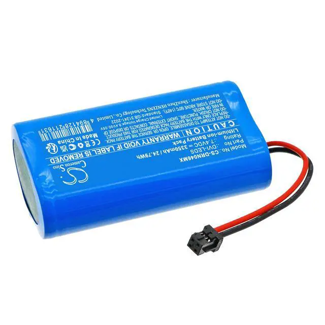 Alt view image 2 of 5 - CS Replacement Battery for Vision LED DayLite,LED DayLite HDi PN:DVI-LEDS,DVI-LEDSC,OM0046 3350mAh / 24.79Wh