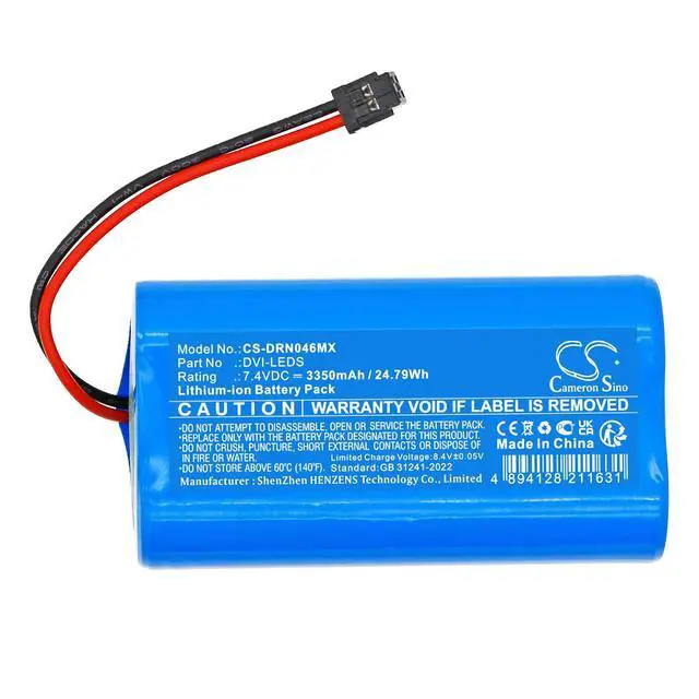 Alt view image 3 of 5 - CS Replacement Battery for Vision LED DayLite,LED DayLite HDi PN:DVI-LEDS,DVI-LEDSC,OM0046 3350mAh / 24.79Wh