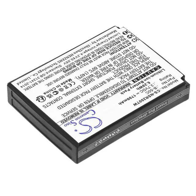Alt view image 2 of 3 - CS Replacement Battery for Anysecu,Inrico B01,B02 PN:B-50C 1700mAh / 6.29Wh