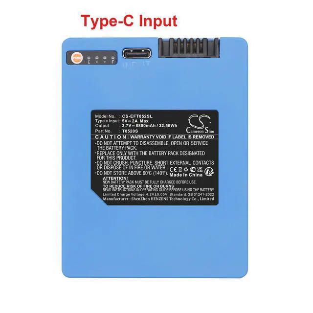 Alt view image 5 of 5 - CS Replacement Battery for Eufy E330,S230 3-in-1 Video Smart Lock and Smart Drop,S330,S330 eufyCa PN:T8520S 8800mAh / 32.56Wh