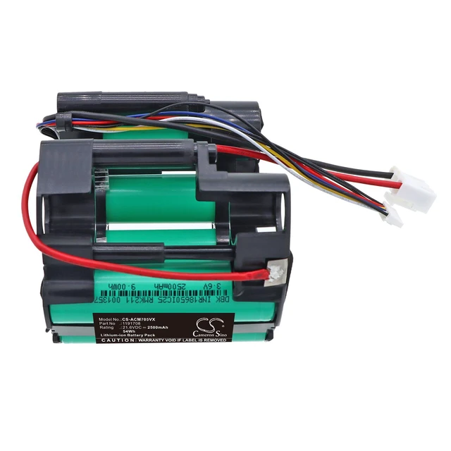 Alt view image 4 of 5 - CS Replacement Battery for Eureka,AMICA,Qilive NEC101 PN:BP21620H 2500mAh / 54Wh