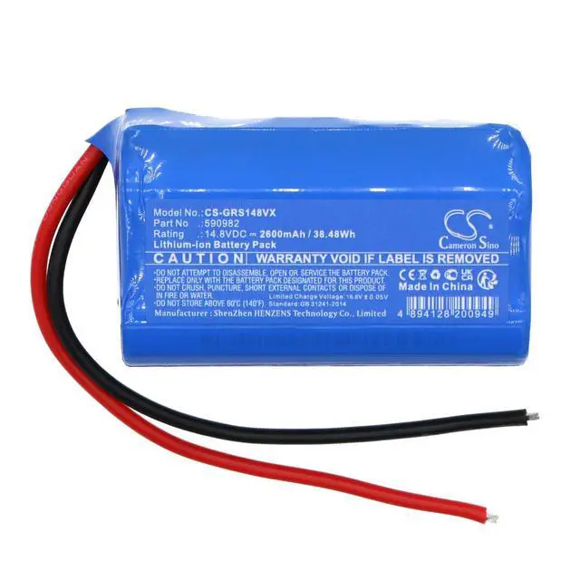 Alt view image 3 of 4 - CS Replacement Battery for Gorenje MVC148FW,Free Go MVC148FW PN:590982 2600mAh / 38.48Wh