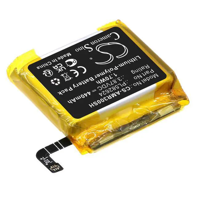 Alt view image 2 of 4 - CS Replacement Battery for Amazfit GTR 3,GTR 3 Pro,A2040,A2039 PN:PL582624 440mAh / 1.7Wh