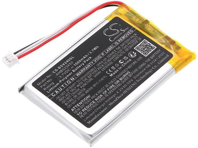 Main image of CS Replacement Battery for Babysense V24R Video Baby Monitor PN:AHB523450 1000mAh / 3.7Wh