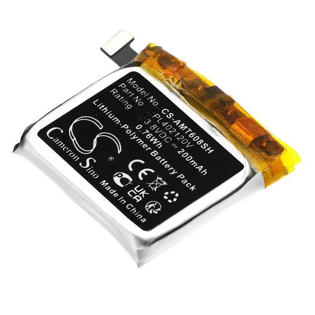 Main image of CS Replacement Battery for Amazfit Bip,A1608 PN:PL402120V 200mAh / 0.76Wh