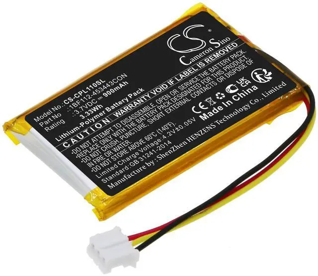 Main image of CS Replacement Battery for CalAmp LMU-1100,LMU-1200,LMU-2600,LMU-2700,LMU-4200,LMU-4500,L PN:1BF112-453443CON 900mAh / 3.33Wh