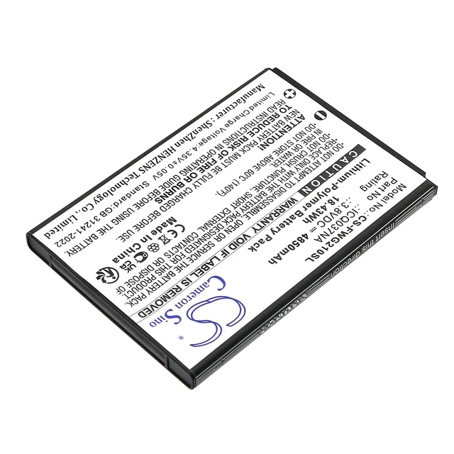 Alt view image 2 of 4 - CS Replacement Battery for T-Mobile,Franklin ICQ037NA,JEXtream RG2100 PN:ICQ037NA 4850mAh / 18.43Wh