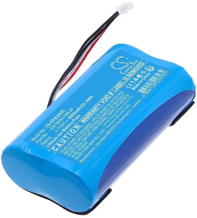 Main image of CS Replacement Battery for Eufy 2K Solar Security Camera S220 SoloCam Wireless Outdoor C PN:SW18650 34M 2P 6800mAh / 25.16Wh