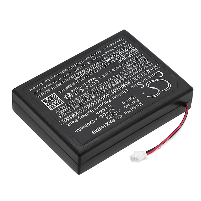 Alt view image 2 of 5 - CS Replacement Battery for Panasonic KX-HN1032W,KX-HN3001,KX-HN3051,KX-HN4001W,KX-HN4101W,KX-HN4102W PN:ID97 2200mAh / 8.14Wh
