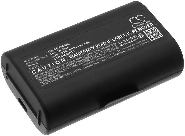 Main image of CS Replacement Battery for SimpliSafe CMOB1, SCM301,Extra Outdoor,Outdoor Cameras,Outdoor Sm PN:SSCAM-BAT1 5200mAh / 19.24Wh