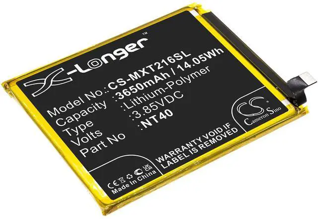 Main image of CS Replacement Battery for Motorola Moto G Pure,XT2163-4,XT2163DL,G Pure 2021 PN:NT40 3650mAh / 14.05Wh
