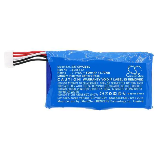 Alt view image 3 of 5 - CS Replacement Battery for Canon PV123,iNSPiC,PV-123A PN:p0884-LF 500mAh / 3.7Wh