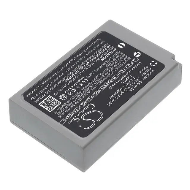 Alt view image 2 of 5 - CS Replacement Battery for Olympus OM-D E-M10,E-PL5,E-PL6,E-PL7,E-PM2,Stylus 1,E-PL8,PEN E-PL2,PEN E PN:BLS-5 1000mAh / 7.4Wh