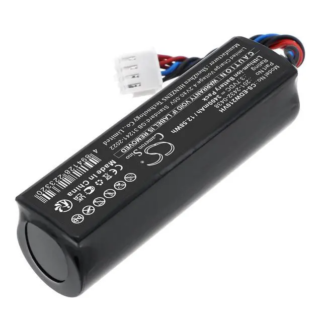 Alt view image 2 of 5 - CS Replacement Battery for Ecovacs Winbot Mini,Winbot W1S,Winbot W2 Pro PN:201-2432-0438,S32-LI-36-3000 3400mAh / 12.58Wh