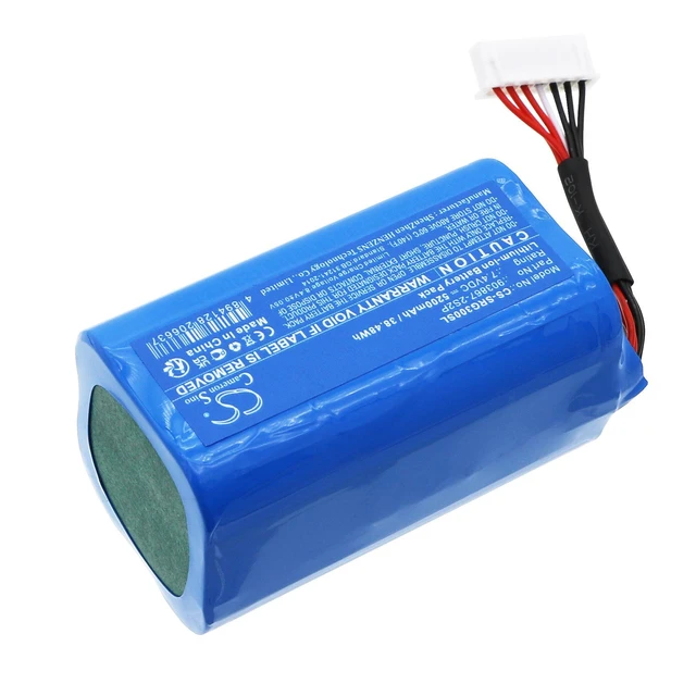 Alt view image 2 of 5 - CS Replacement Battery for Sony SRS-XG300 PN:903867-2S2P 5200mAh / 38.48Wh