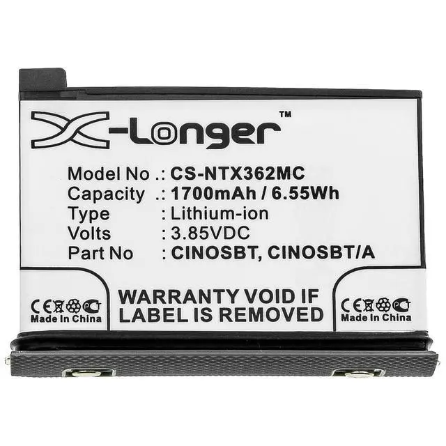 Alt view image 3 of 4 - CS Replacement Battery for Insta360 One X2 PN:CINOSBT,CINOSBT/A 1700mAh / 6.55Wh