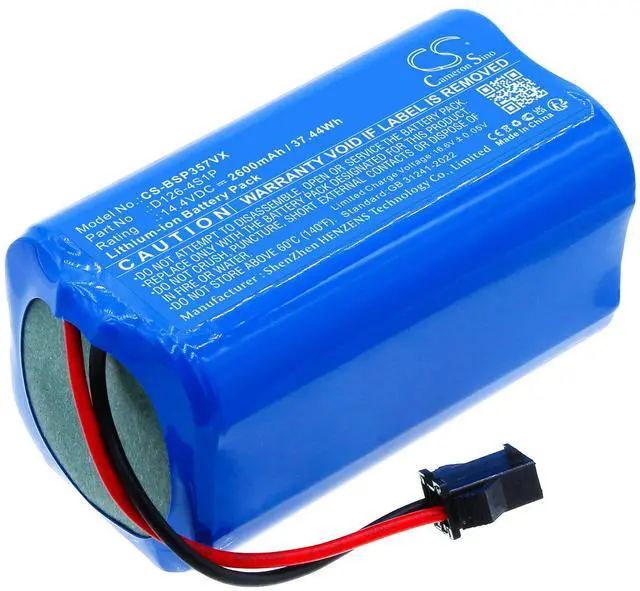 Main image of CS Replacement Battery for Bissell 3571,P3571+,Readyclean A3 Robotic Mop,ReadyClean Robot A3,R PN:D126-4S1P 2600mAh / 37.44Wh